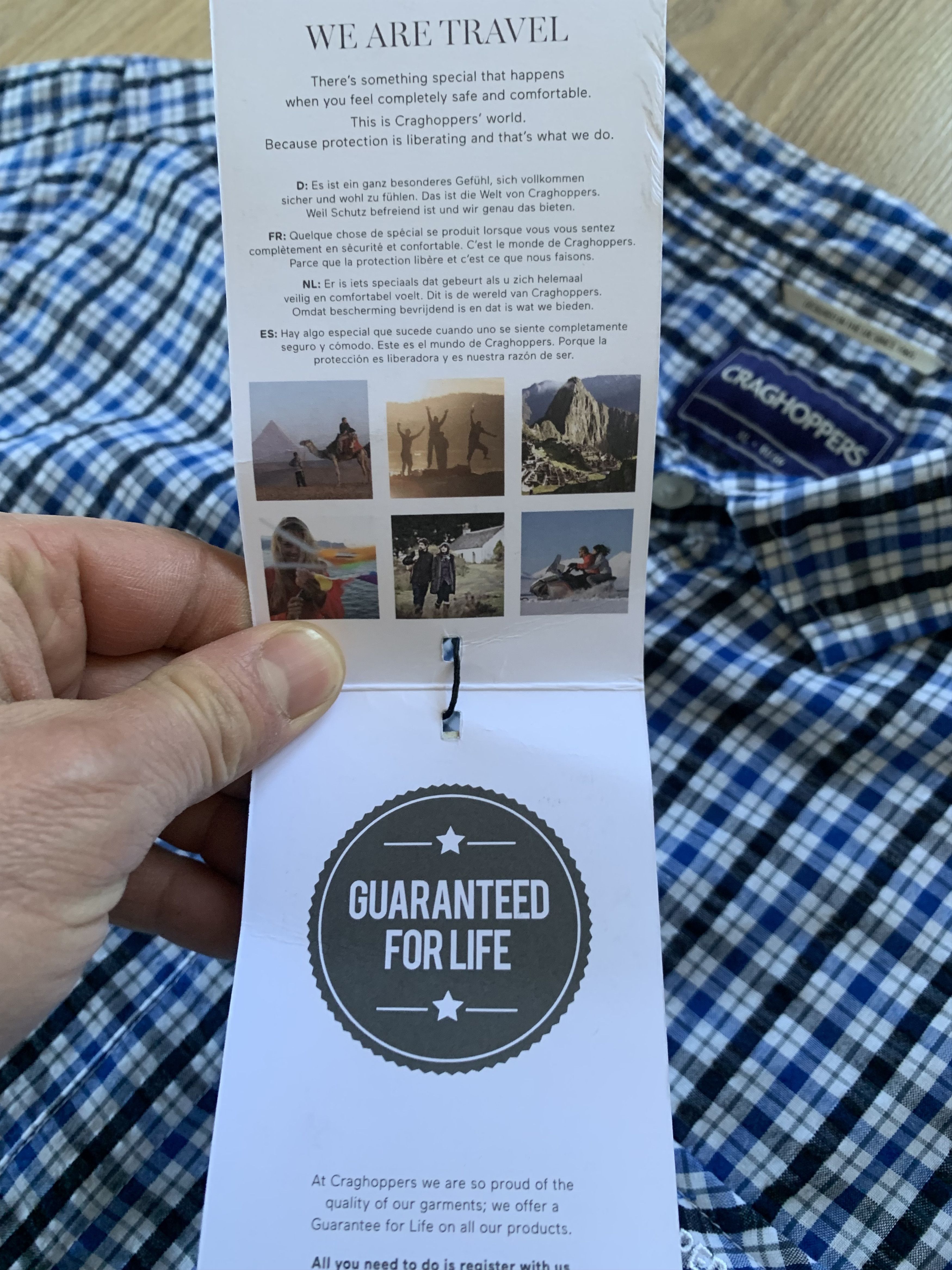 Other Craghoppers Plaid Trekking Hiking Short Sleeve Shirt Size US XL / EU 56 / 4 - 7 Thumbnail