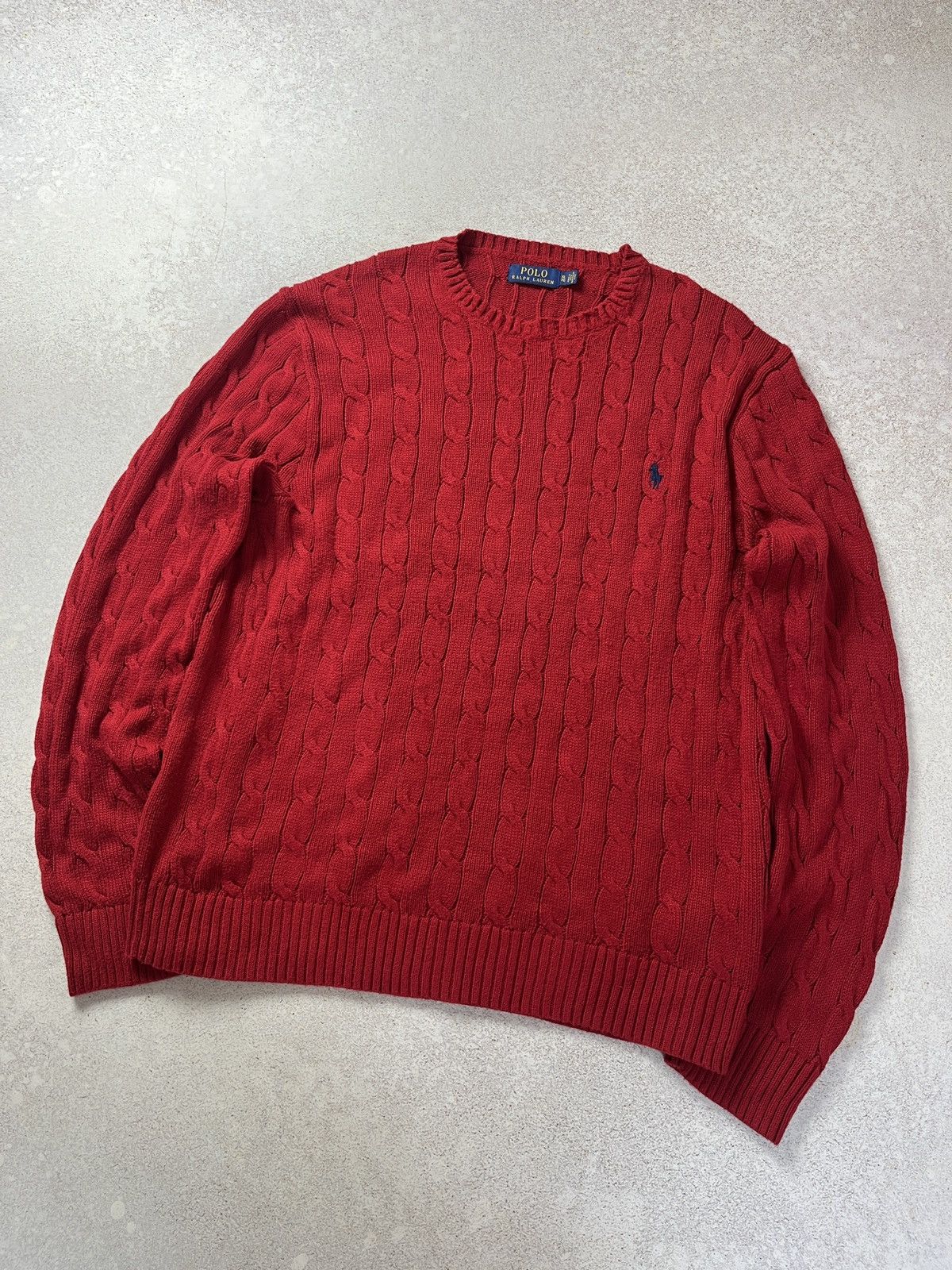 Cable Knit Sweater Red Sweater Polo Polo Ralph Lauren Cable-knit
