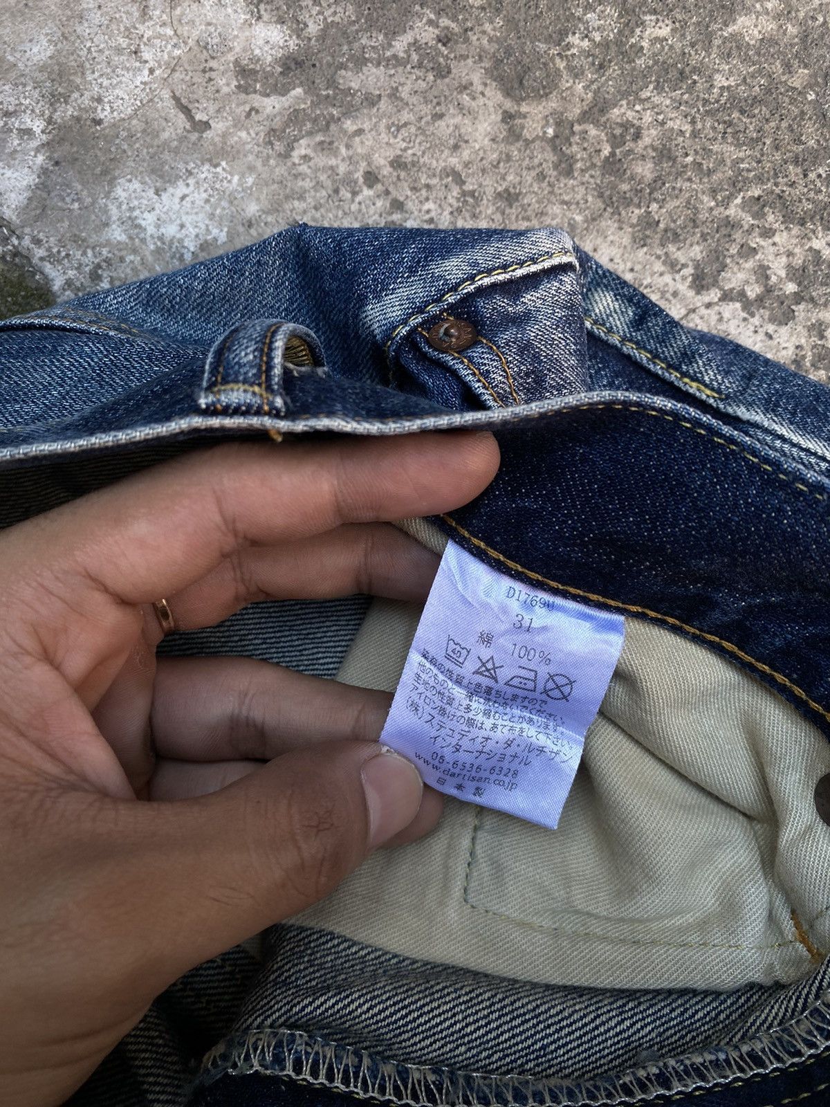 Studio D'Artisan Distressed Studio D’Artisan Straight Japan Denim Pants Size US 31 - 6 Thumbnail