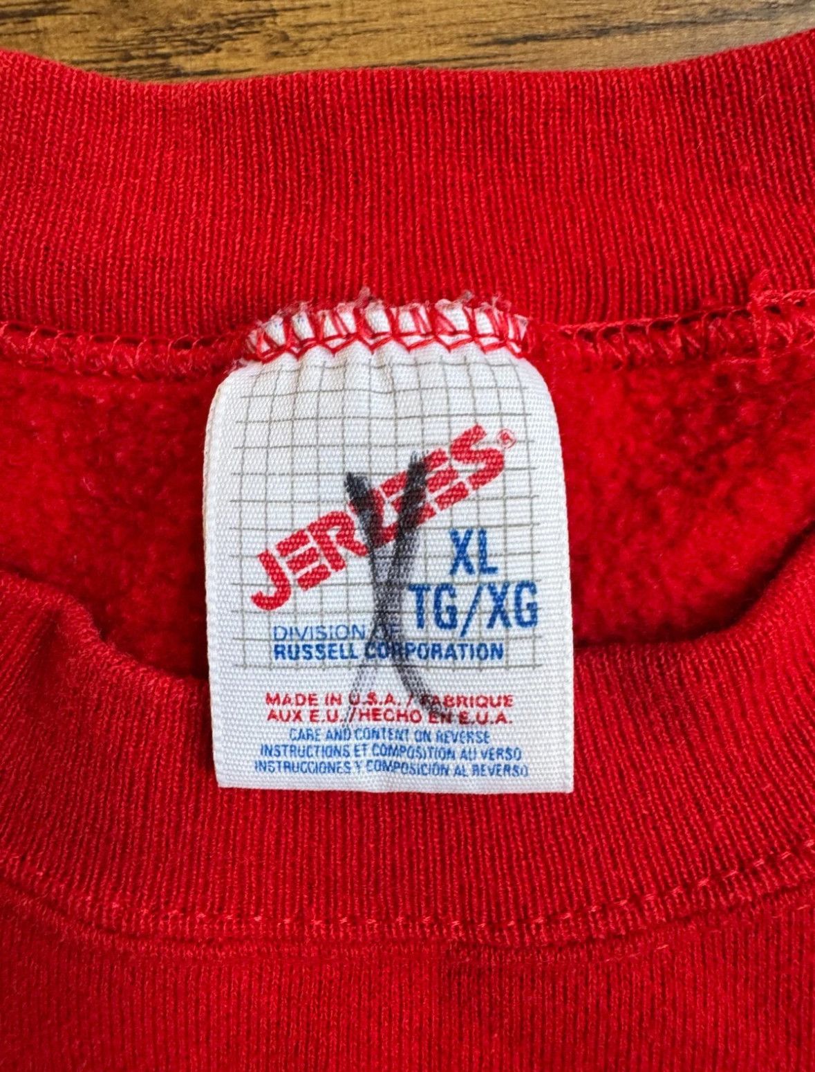 Jerzees Vintage Jerzees Sweatshirt Blank Crewneck Fleece 90s Size US XL / EU 56 / 4 - 3 Thumbnail