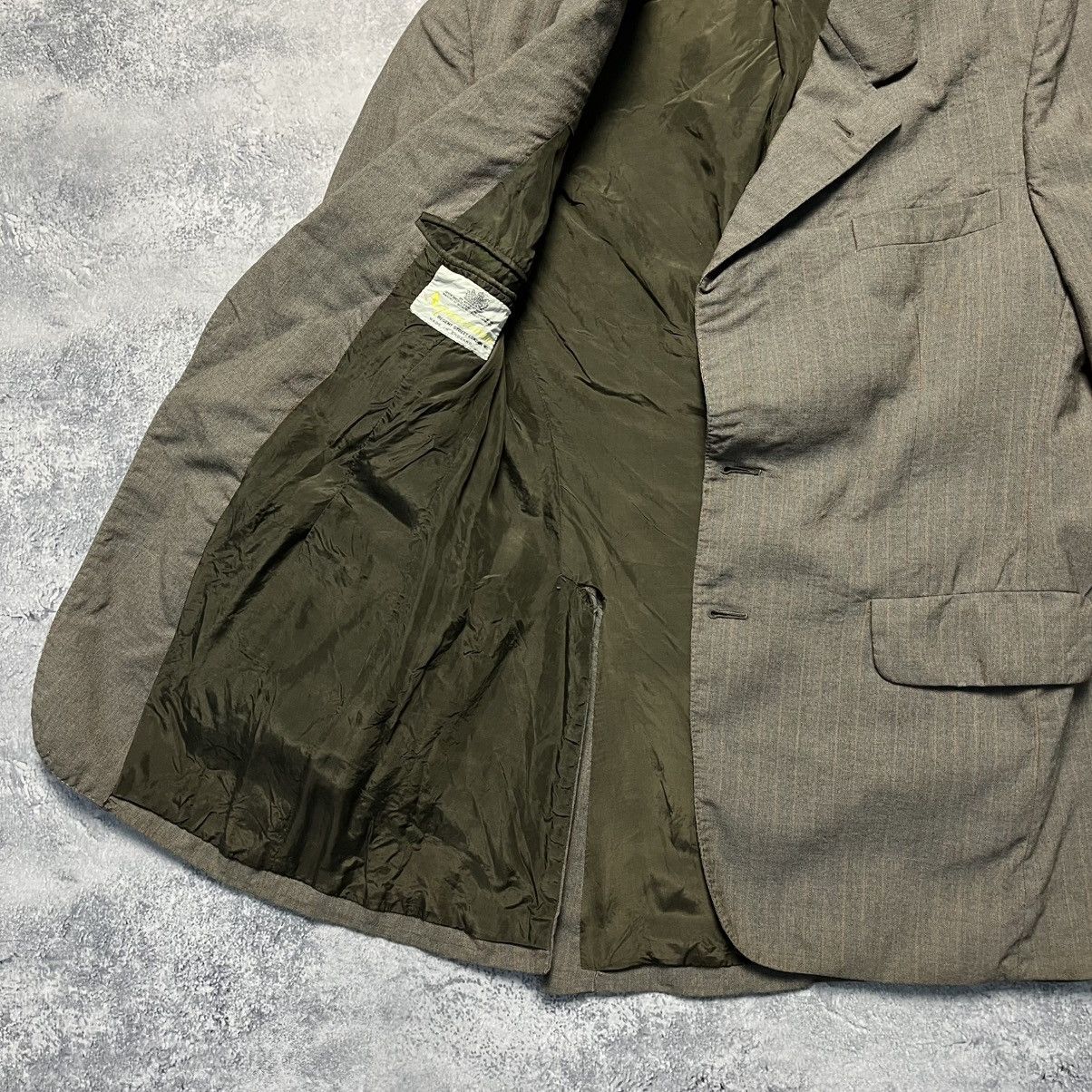 Aquascutum × Vintage Vintage Aquascutum Striped Wool Brown Suit Blazer Pants Size 42L - 8 Thumbnail