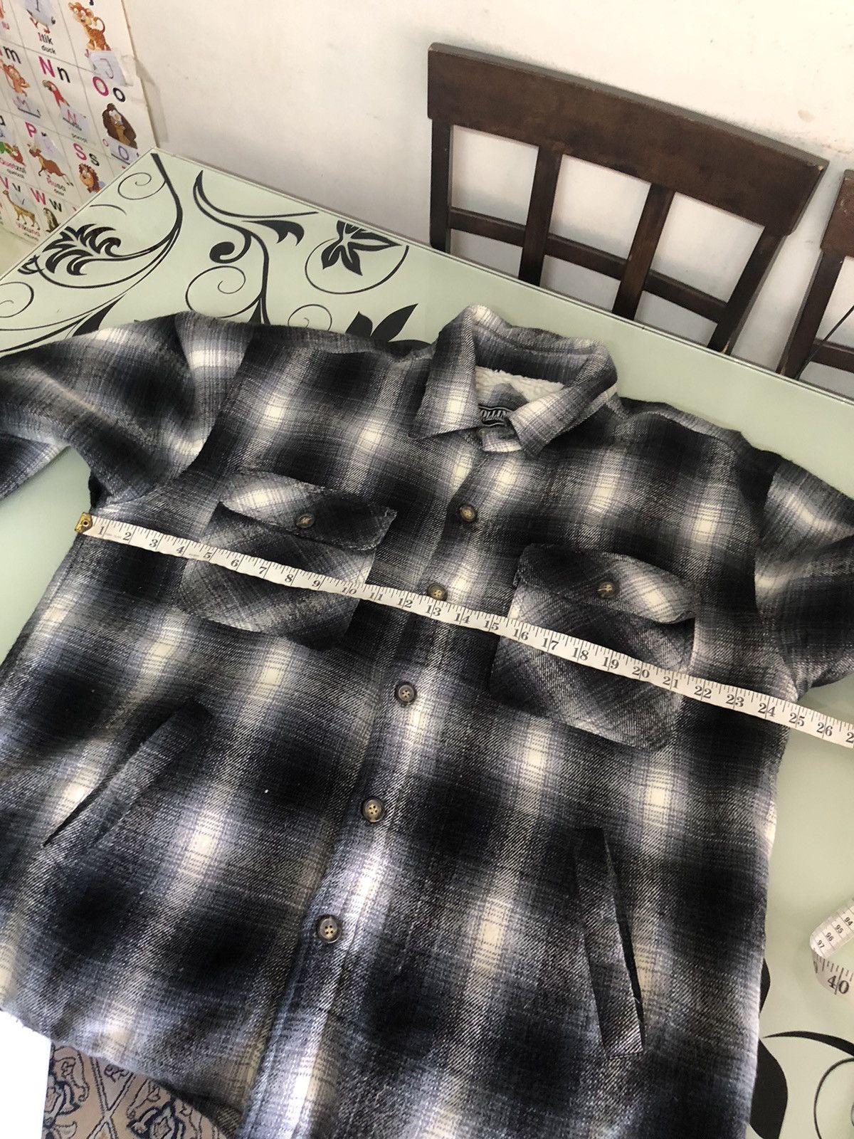 Japanese Brand Vintage Collins International Flannel Inner Fleece Size US L / EU 52-54 / 3 - 19 Thumbnail