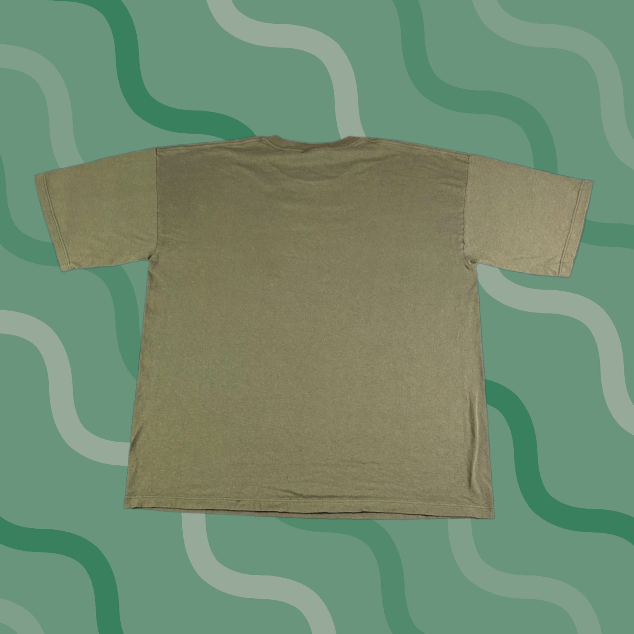 Adidas Adidas Logo T Shirt Olive Green Mens XL Vintage 90s Made in USA Crew Neck Short Sleeve Graphic Print Jersey Cotton 2000-2009 Adidas Originals Trefoil Size US XL / EU 56 / 4 - 1 Thumbnail