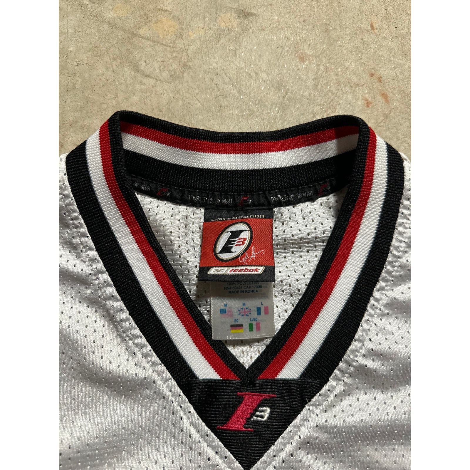 Reebok × Vintage Vintage Allen Iverson Reebok Limited Edition Jersey Large Size US L / EU 52-54 / 3 - 6 Thumbnail