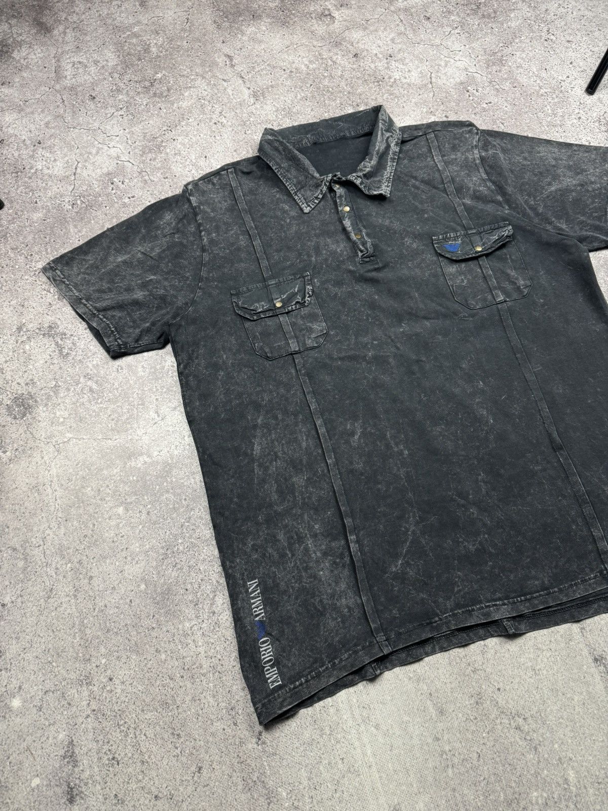 Emporio Armani Avant Garde Emporio Armani Washed Multipocket Polo Japanesse Size US L / EU 52-54 / 3 - 2 Thumbnail