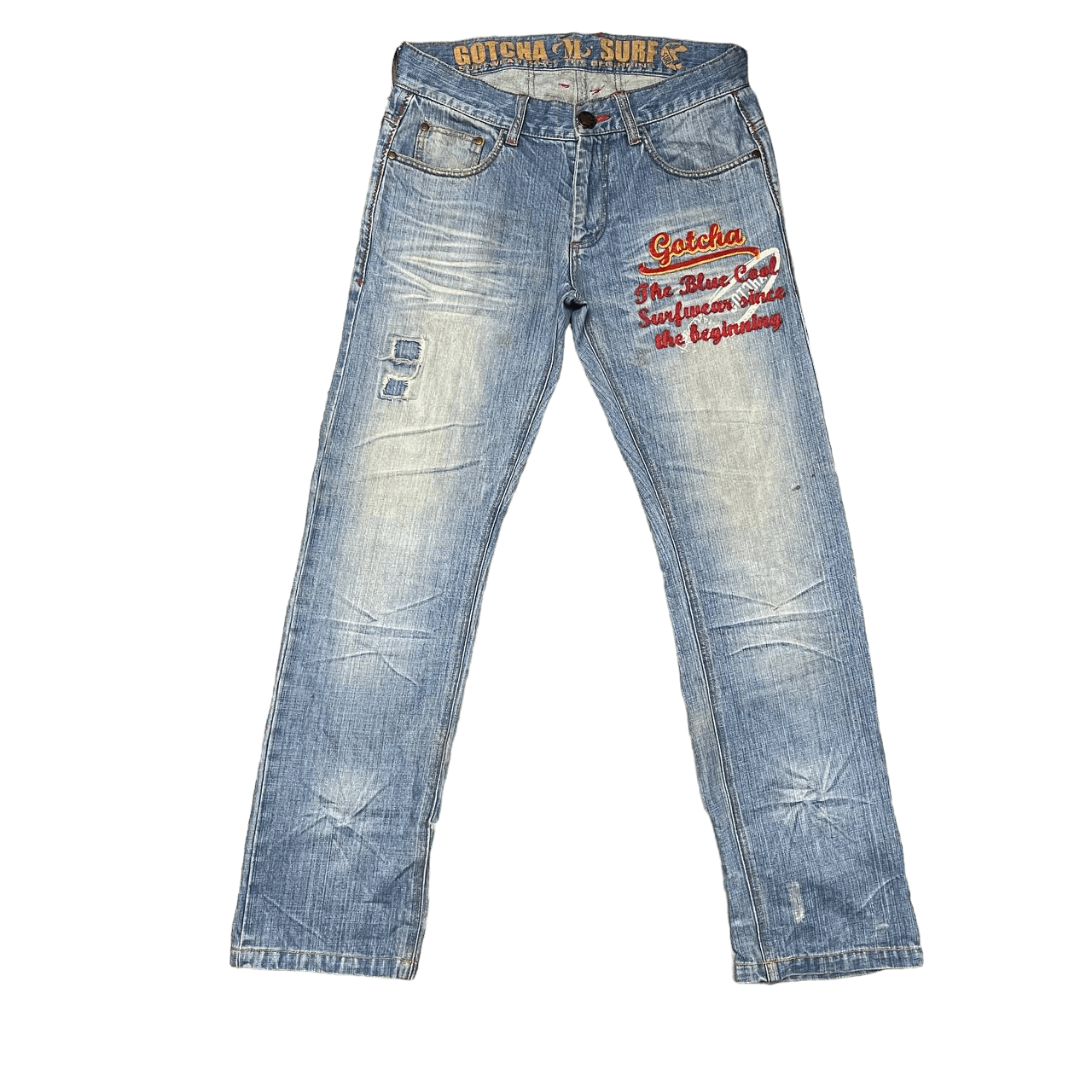 Gotcha Vintage Gotcha Global Surf Travel Denim Jeans Size US 33 - 1 Thumbnail