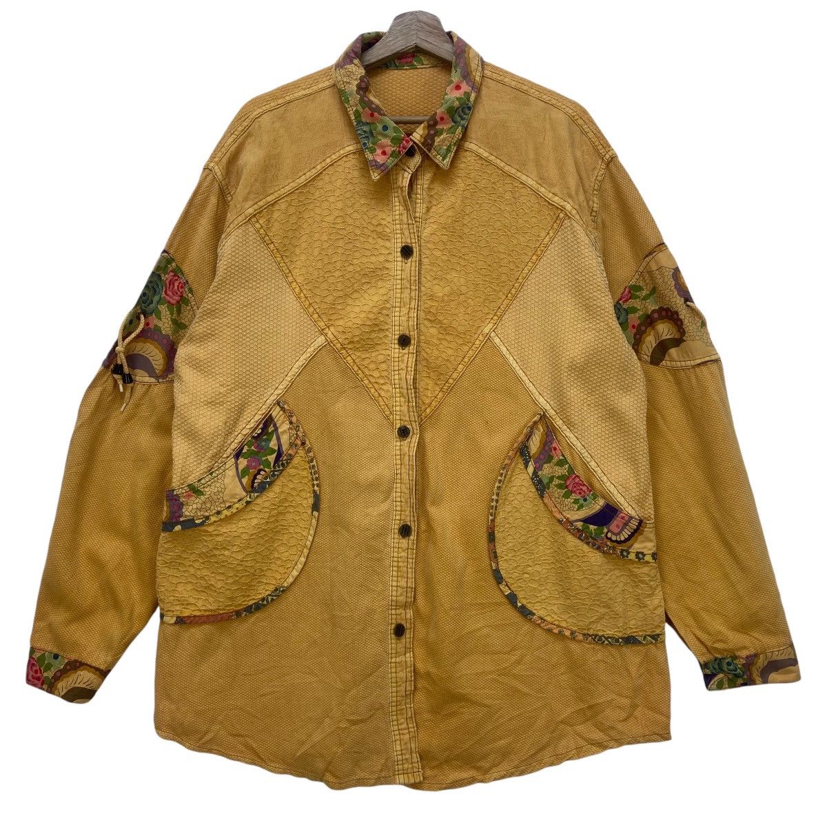 Japanese Brand Vintage Japanese Traditional Boro Sashiko Loose Jacket Size US M / EU 48-50 / 2 - 2 Thumbnail