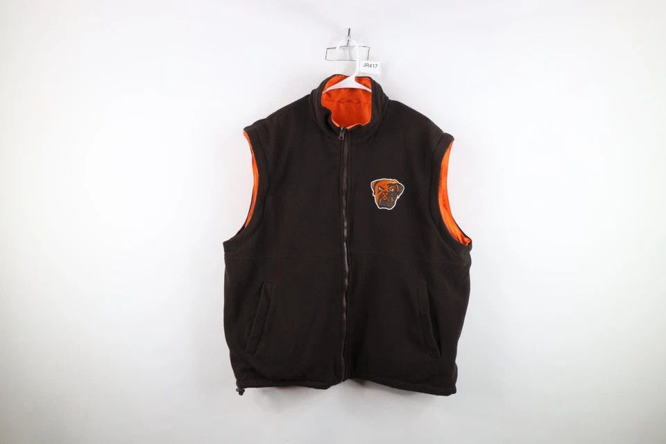 Vintage Vintage NFL Reversible Cleveland Browns Football Vest Jacket Size US XL / EU 56 / 4 - 12 Thumbnail