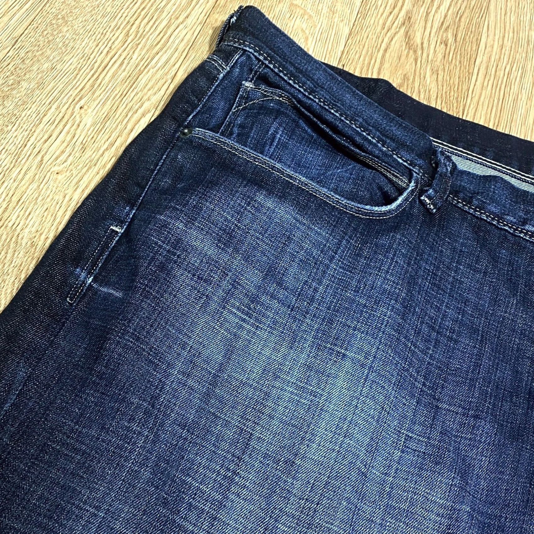 Hudson Hudson Jeans W40” L32” Mens Blue Denim Button Fly Pre Loved Pants - USA Made - Vintage Size US 40 / EU 56 - 3 Thumbnail