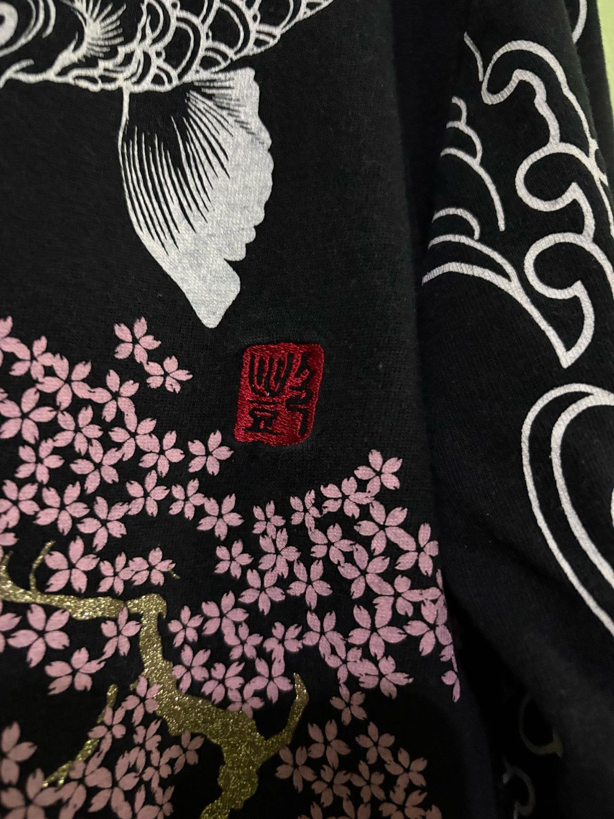 Japanese Brand Vintage Japanese Koi Fish And Tigers Long Sleeve Shirt Size US M / EU 48-50 / 2 - 9 Thumbnail