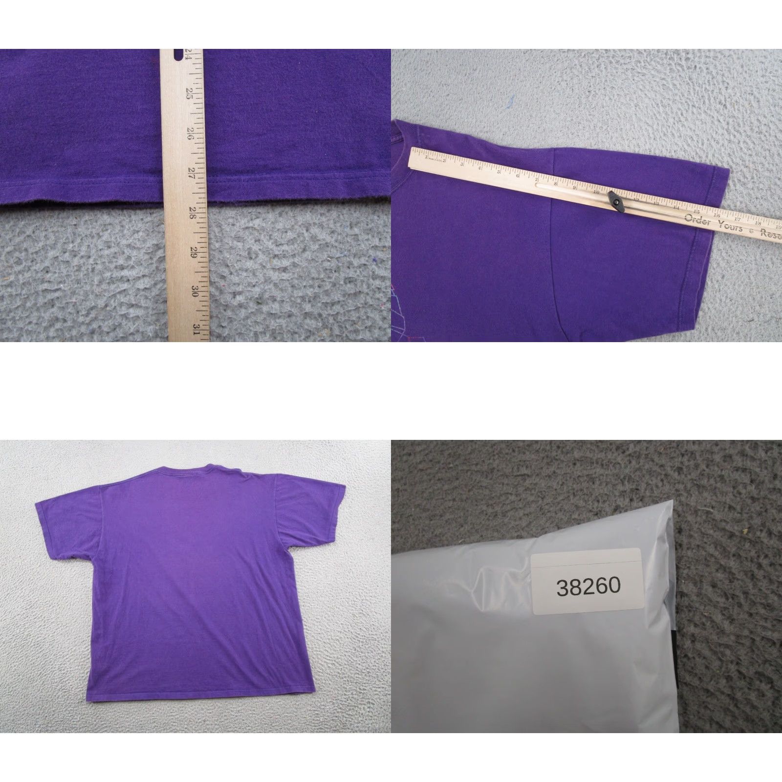 Vintage VINTAGE MGM Grand Las Vegas Casino Spell Out Shirt Purple Men's XL 90s T-Shirt 1990s Size US XL / EU 56 / 4 - 8 Thumbnail