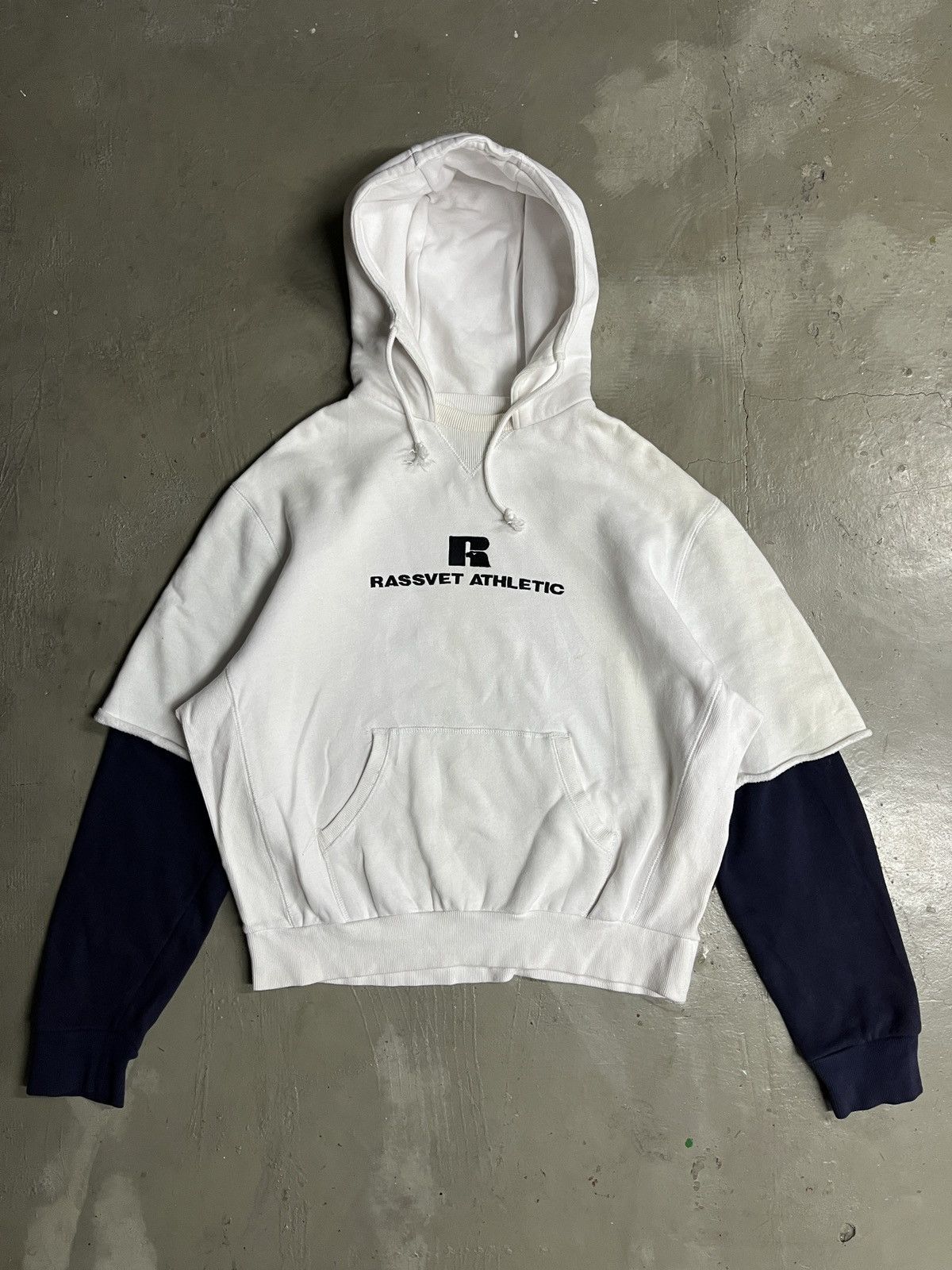 Gosha Rubchinskiy RASSVET ATHLETIC Russell x Gosha Oversized Boxy Hoodie Size US L / EU 52-54 / 3 - 1 Thumbnail
