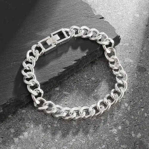 Other Vintage Silver Chain Bracelet Size ONE SIZE - 1 Thumbnail