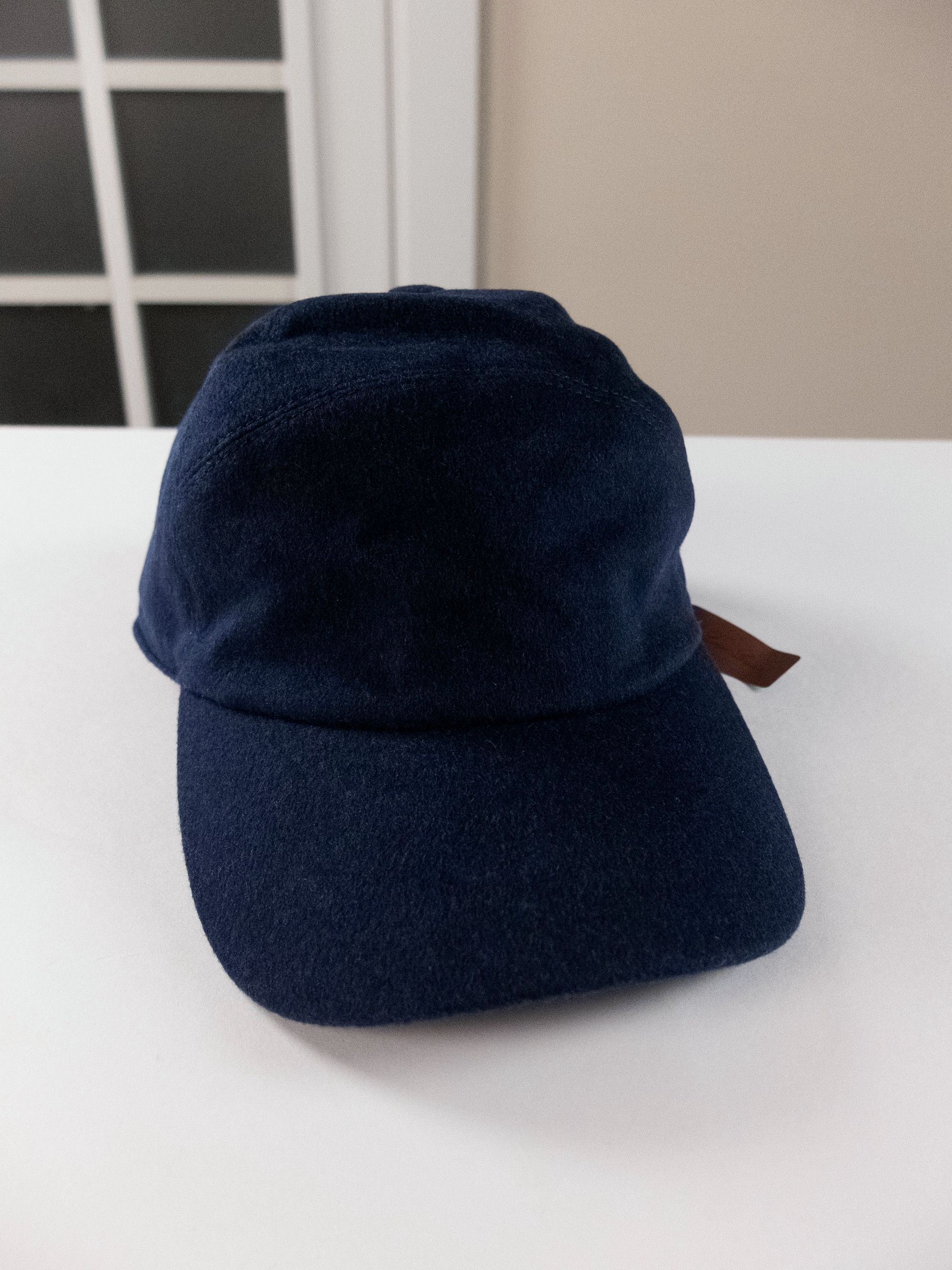 Loro Piana LORO PIANA TY navy blue baby cashmere baseball cap Large Size ONE SIZE - 1 Thumbnail
