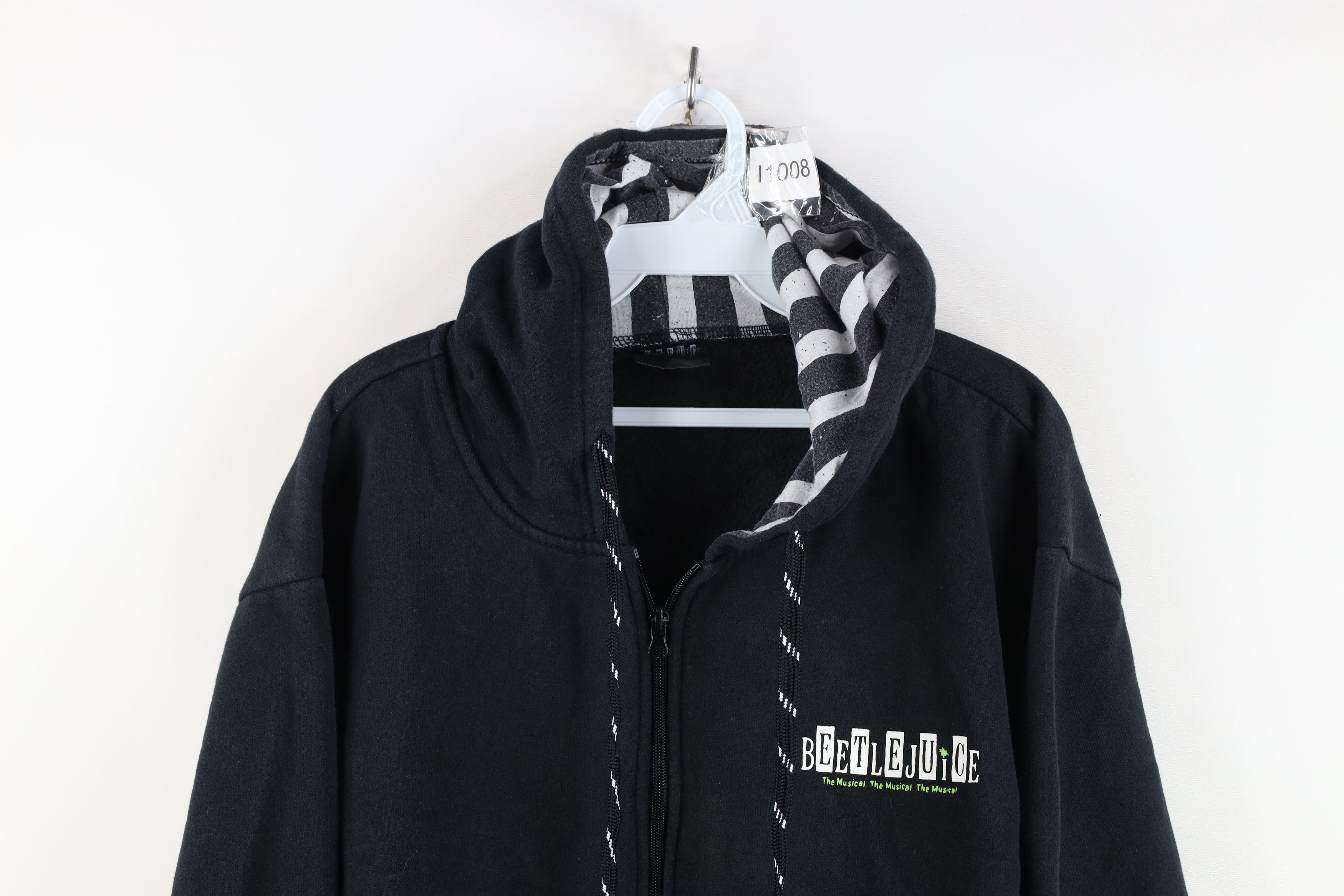 Vintage Vintage Beetlejuice The Musical Full Zip Hoodie Black Size US L / EU 52-54 / 3 - 2 Thumbnail
