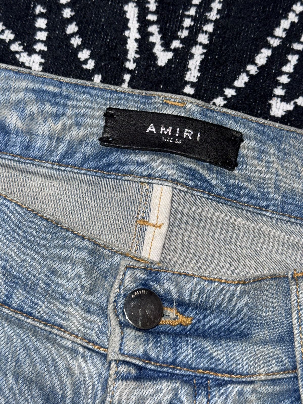 Amiri AMIRI MX1 BANDANA PATCH JEANS Size US 33 - 20 Thumbnail