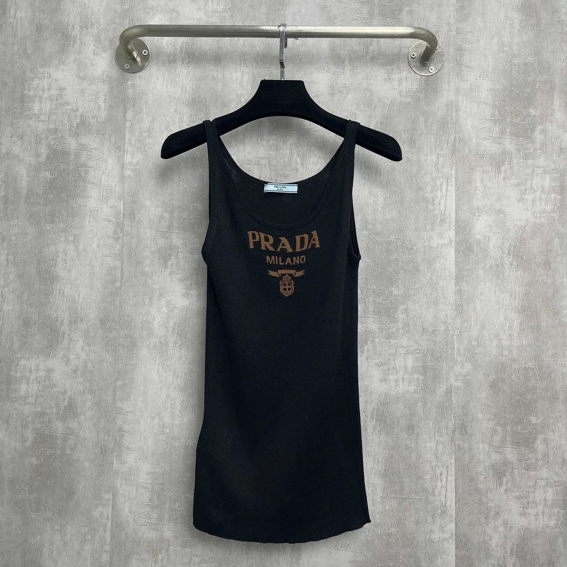 Prada Prada Milan Logo Elastic Knit Camisole Size S / US 4 / IT 40 - 1 Thumbnail