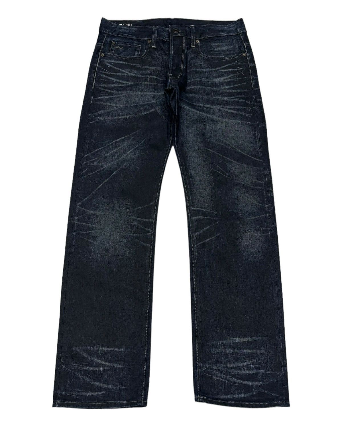 G-Star × Le Grande Bleu (L.G.B.) × Tornado Mart RARE CLAW-MARK G STAR RAW DENIM JEANS TORNADO MART STYLE Size US 32 / EU 48 - 1 Thumbnail