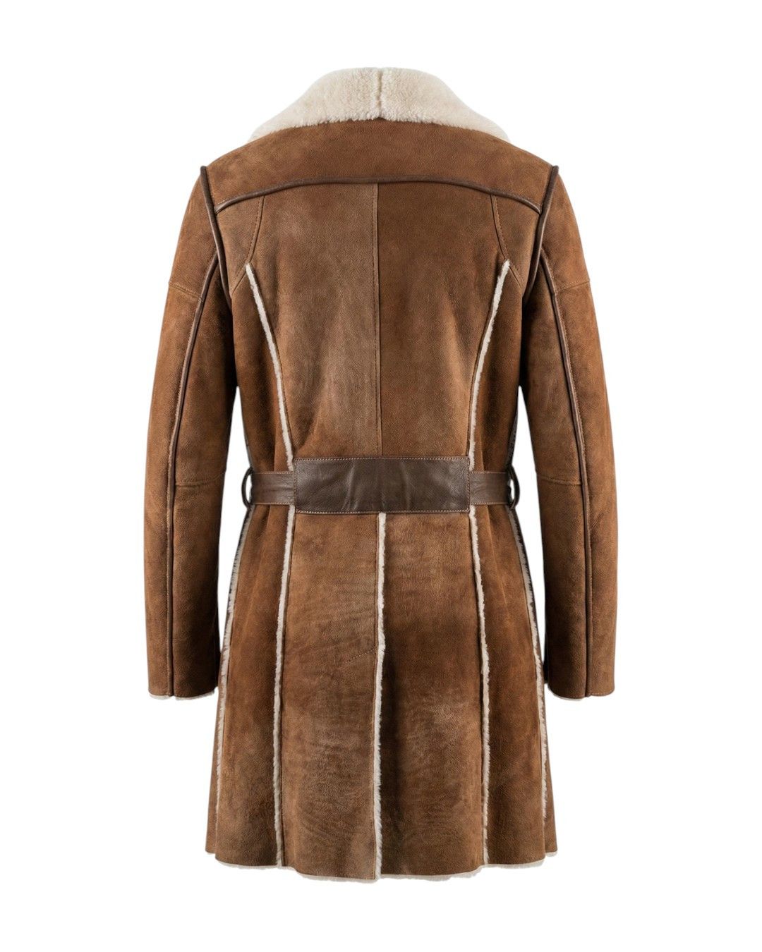 Roberto Cavalli SUEDE LEATHER SHEARLING HEAVY COAT Size US M / EU 48-50 / 2 - 2 Thumbnail