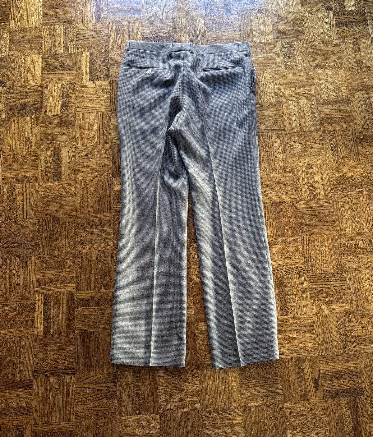 Vintage Vintage 70s Flared Houndstooth Trousers Size US 35 - 2 Thumbnail