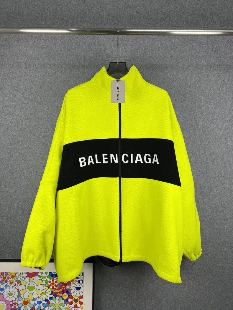 Balenciaga Balenciaga Wool big LOGO jacket zippered jacket 2503-Nextar Size US M / EU 48-50 / 2 - 1 Thumbnail