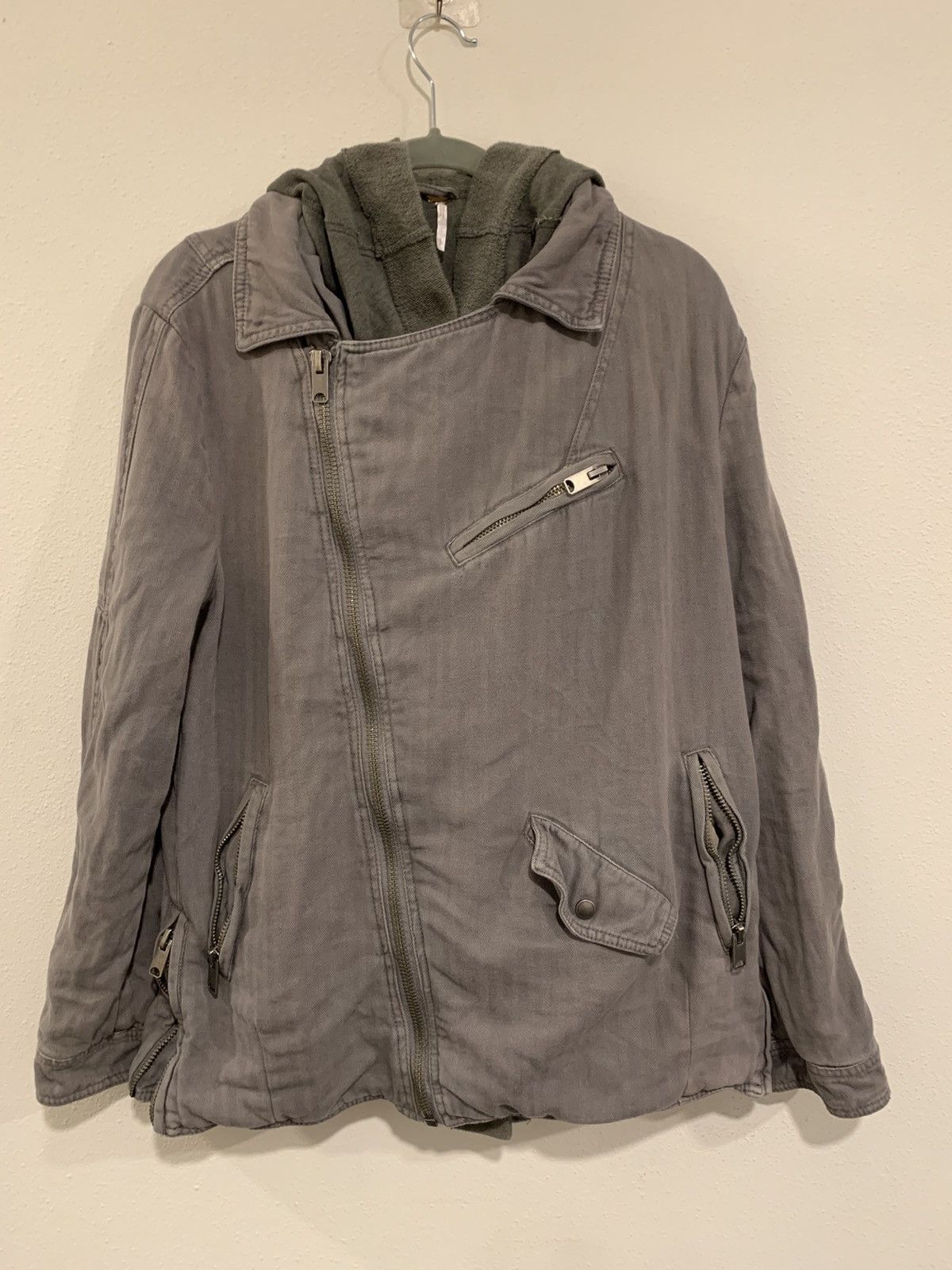Free People vintage asymetrical double layered jacket Size US S / EU 44-46 / 1 - 1 Thumbnail