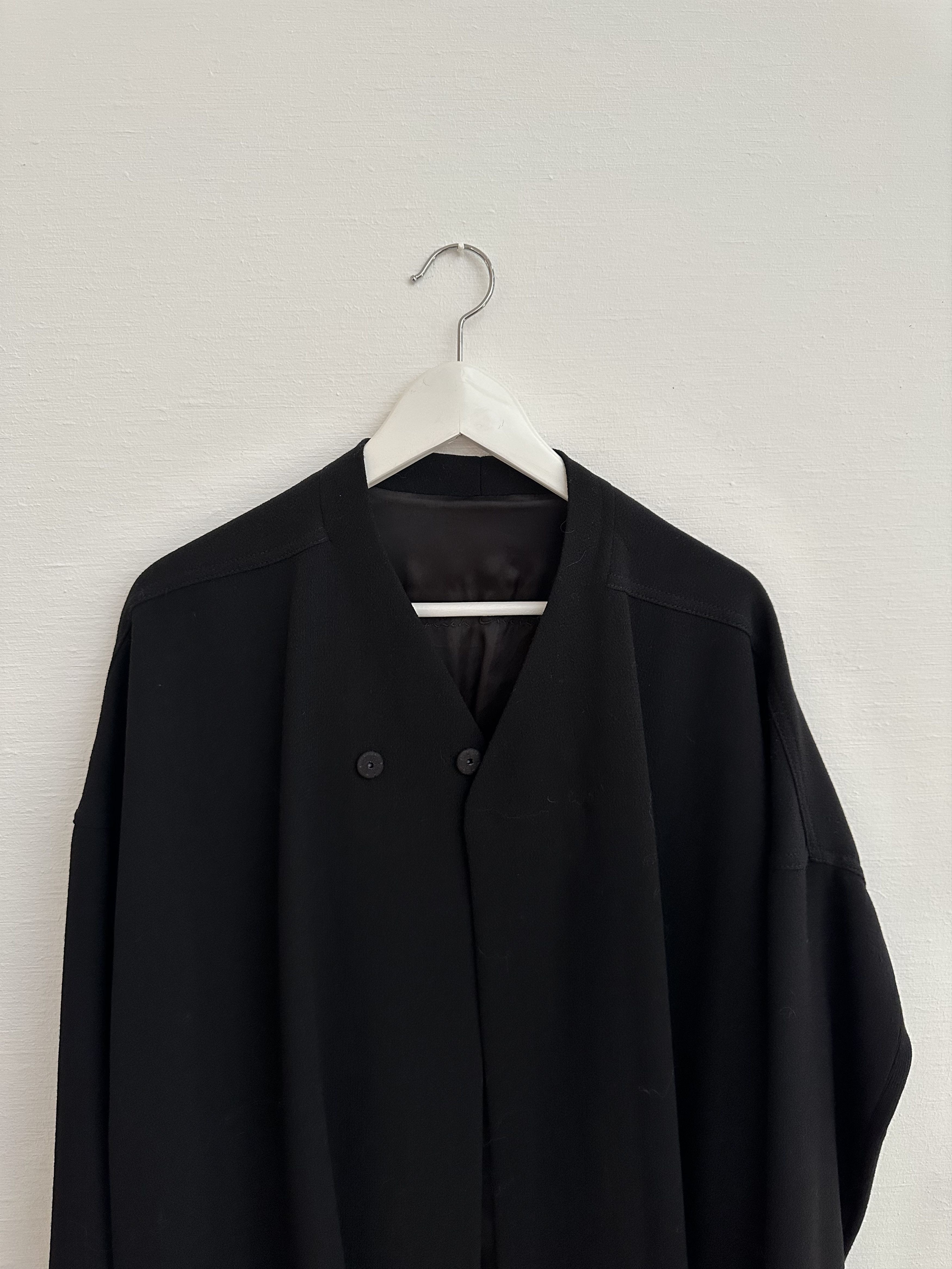 Rick Owens Light wool coat Size L / US 10 / IT 46 - 2 Thumbnail