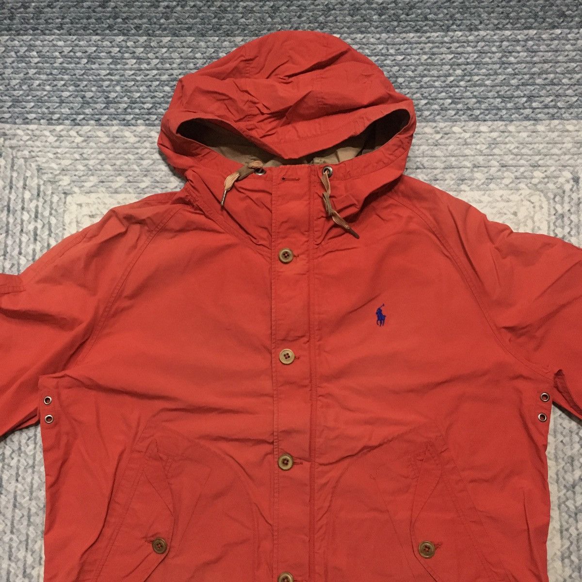 Polo Ralph Lauren × RRL Ralph Lauren × Vintage Faded & Distress 90s Ralph Lauren Small Pony Utility Parkas Size US XXL / EU 58 / 5 - 5 Thumbnail