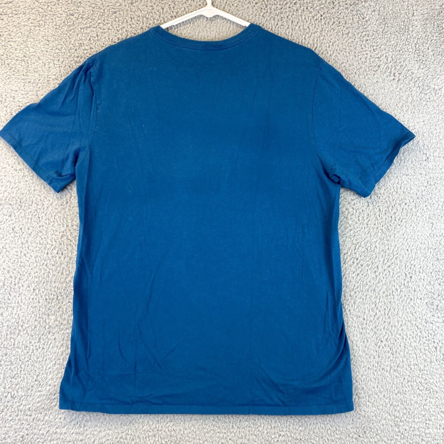 Nike Nike T-Shirt Swoosh Logo Short Sleeve Crew Neck Men L White Blue 70-27 Size US L / EU 52-54 / 3 - 6 Thumbnail