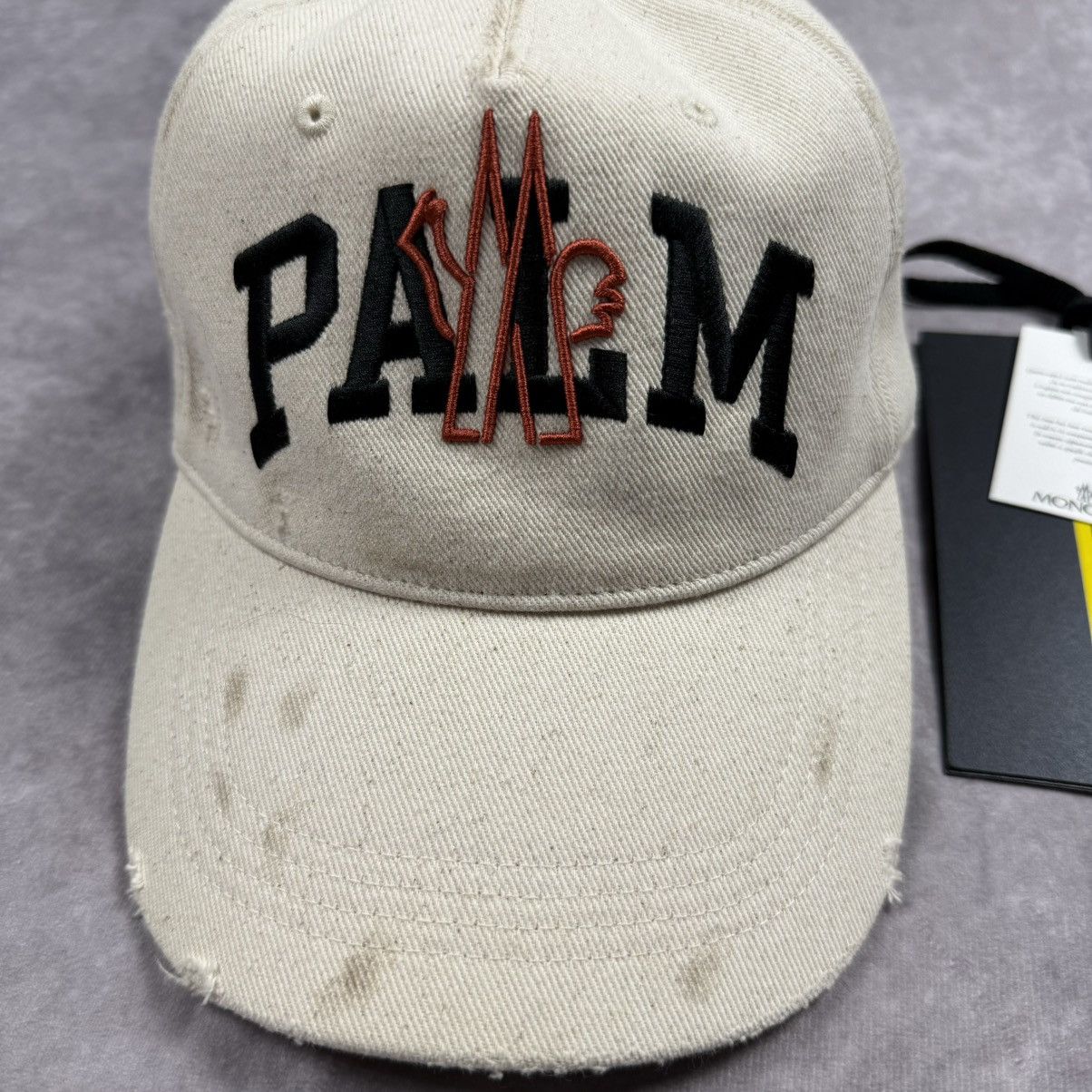 Moncler × Palm Angels Moncler x Palm Angels distressed cap Size ONE SIZE - 2 Thumbnail
