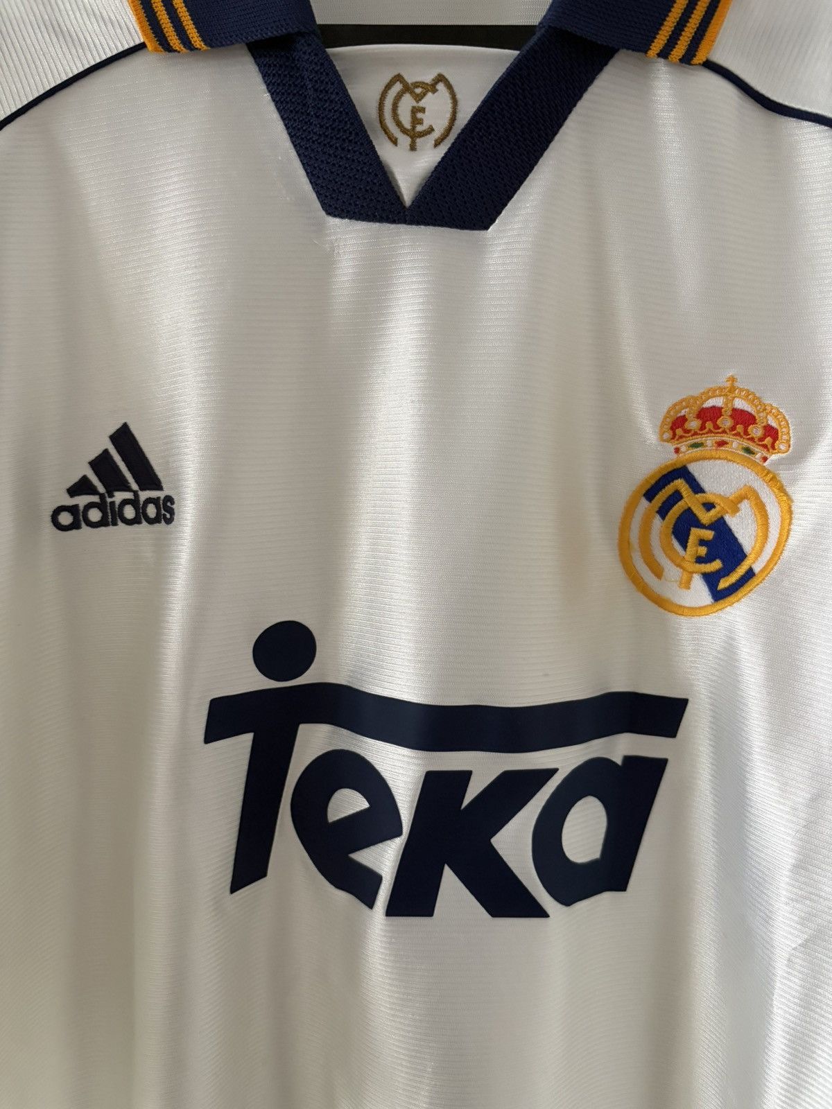 Real Madrid adidas 1998-2000 domowa vintage — zdjęcie 2