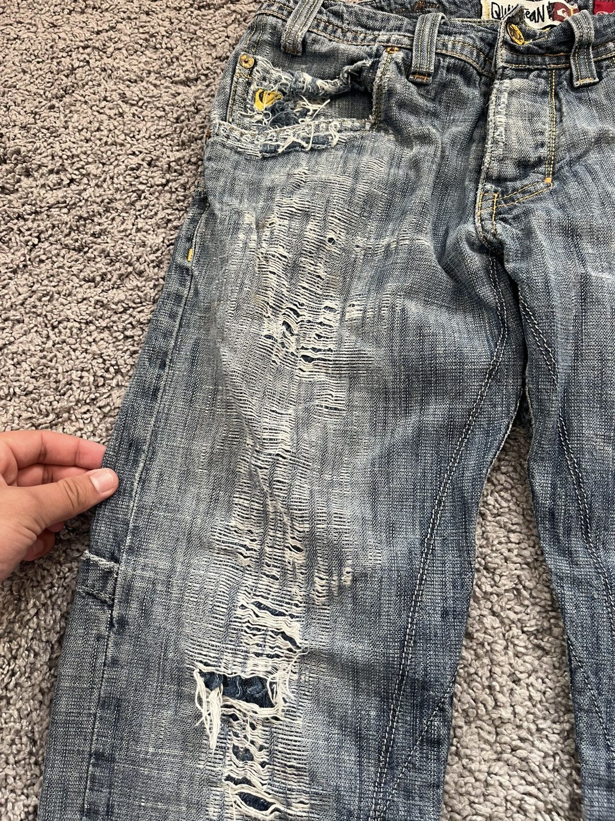 Denime Quiksilver vintage jeans Y2k Size US 31 - 4 Thumbnail