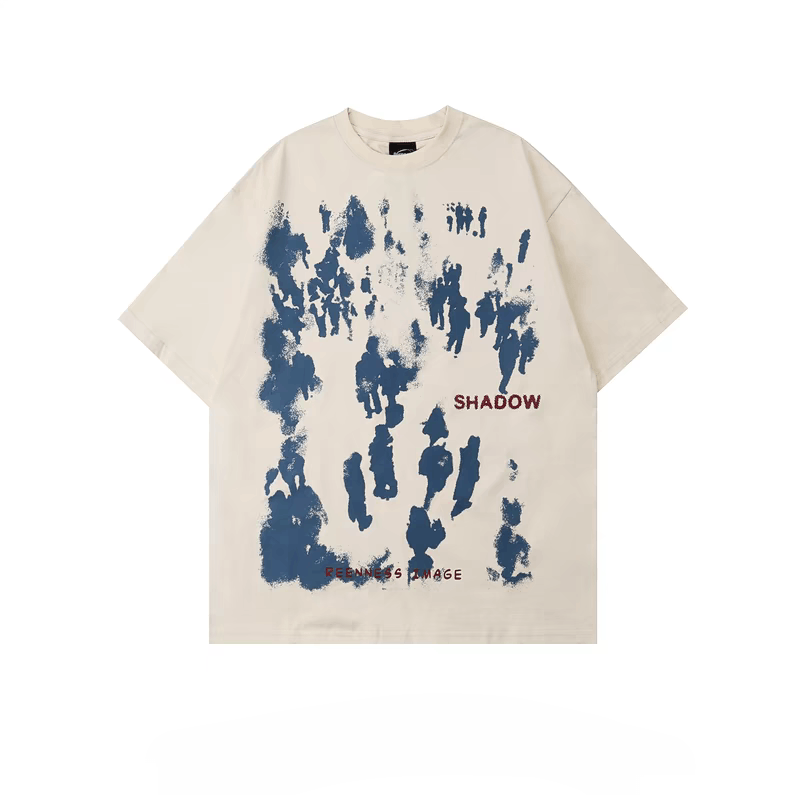 Designer × Japanese Brand Cool Design Crowds Shadow T-shirt Size US XL / EU 56 / 4 - 1 Thumbnail