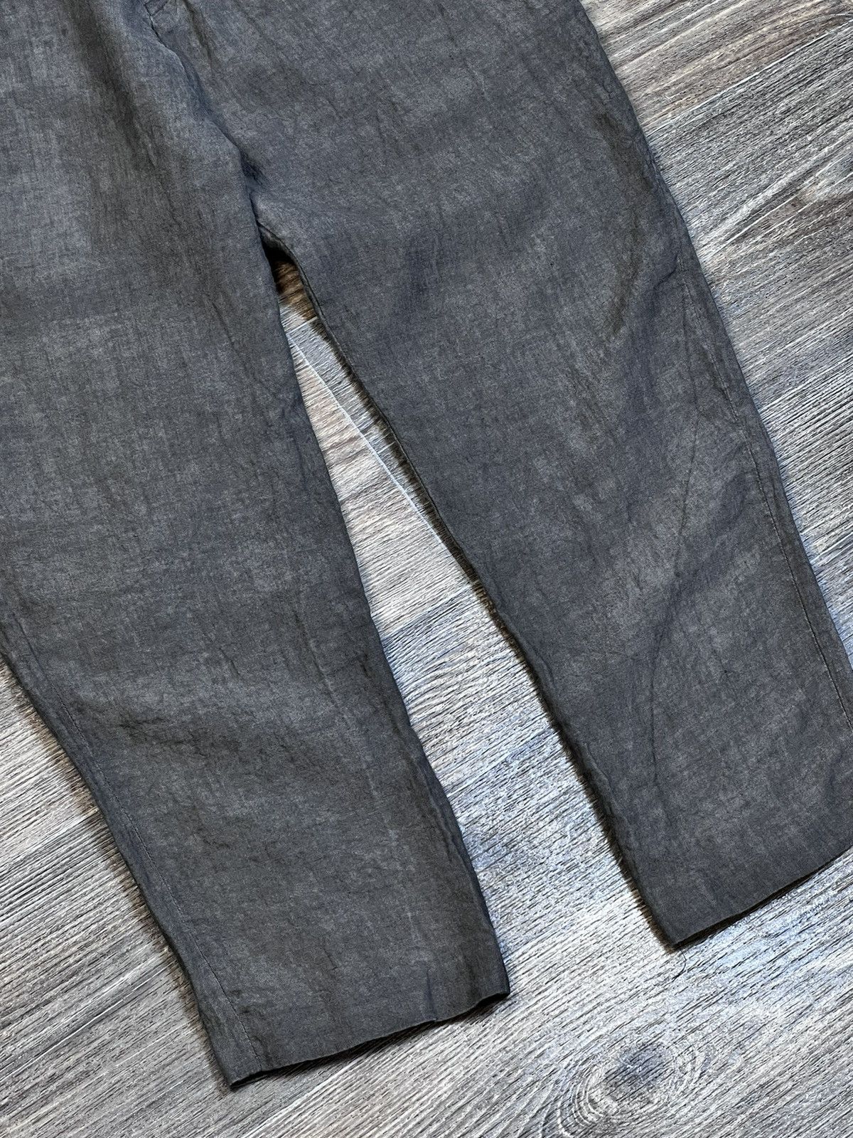 Japanese Brand × The Viridi-anne The Viridi-Anne Linen Cropped Gray Pants Size US 32 / EU 48 - 3 Thumbnail