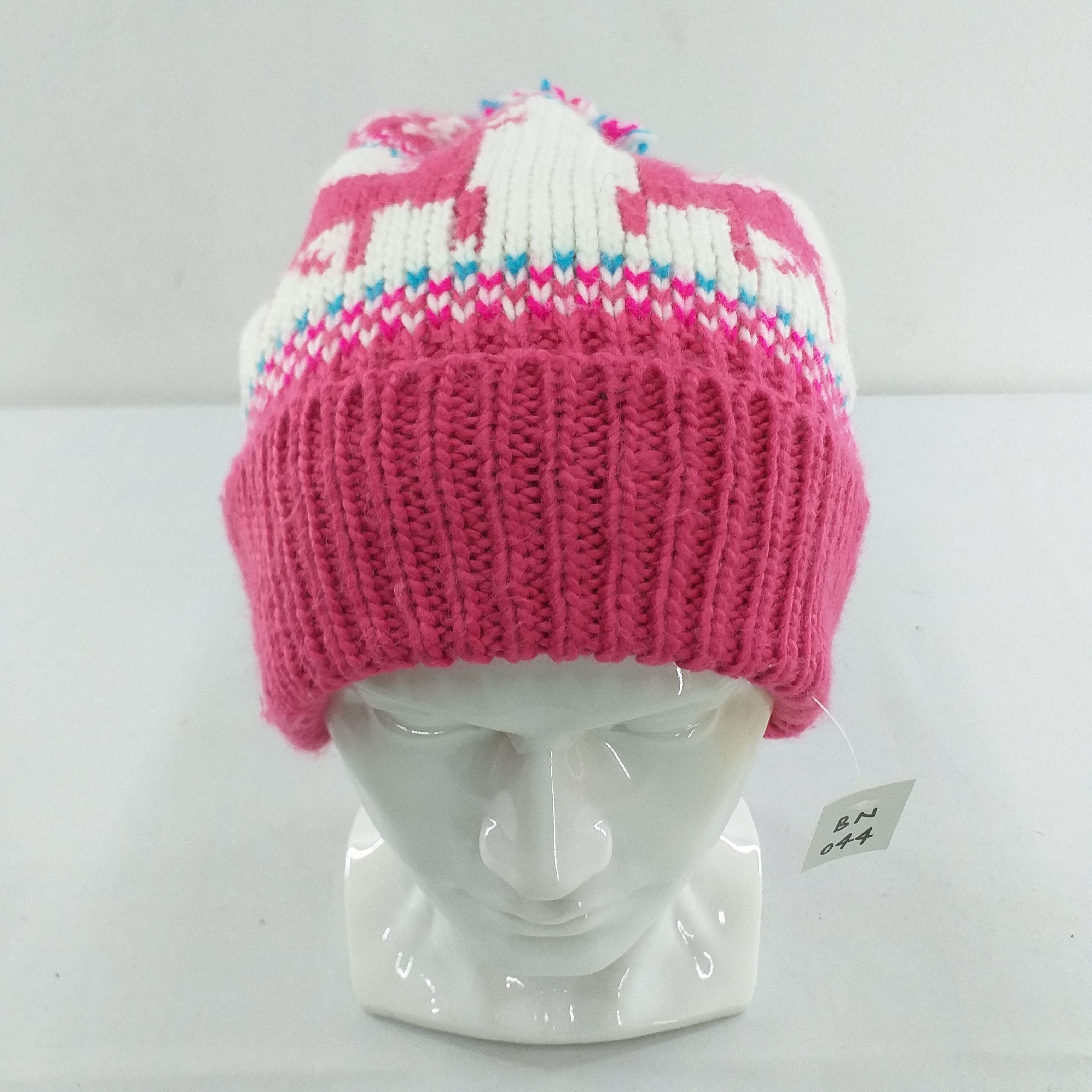 Japanese Brand Pink Deers Snow Cap Hat Beanie -BN044 Size ONE SIZE - 1 Thumbnail