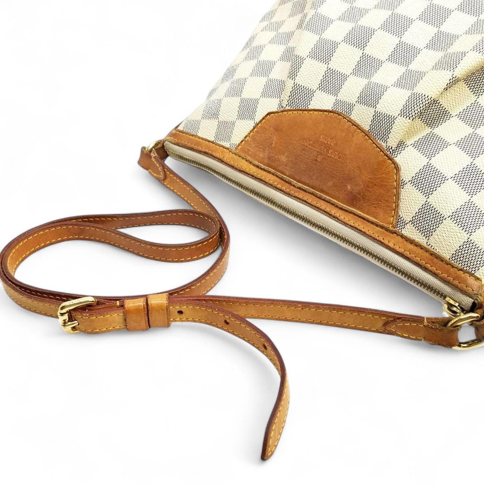 Louis Vuitton Louis Vuitton - Damier Azur Canvas Handbag Size ONE SIZE - 9 Thumbnail