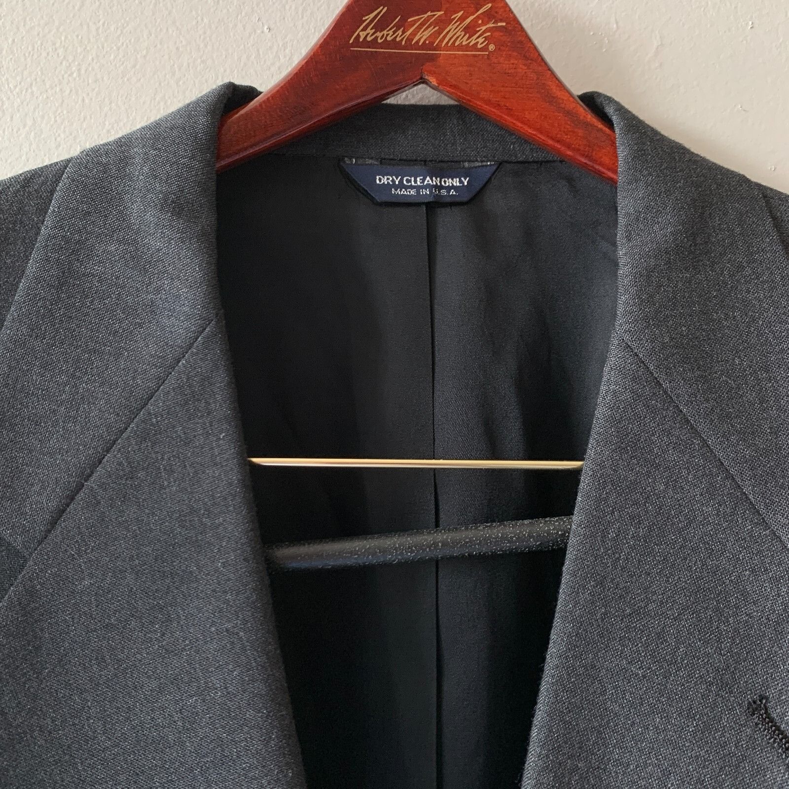 Other Kuppenheimer Executive Wool Blazer Men's 44R Solid Gray Suit Size 44R - 4 Thumbnail