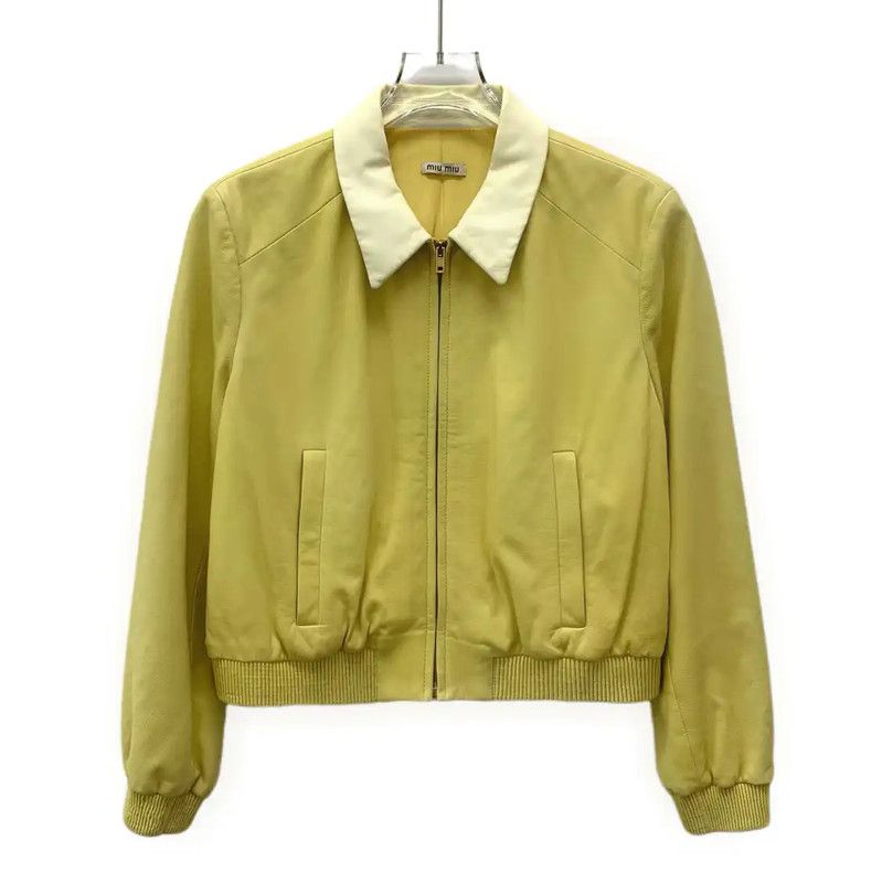 Miu Miu Miu Miu Yellow Women's Jacket 0089 Size M / US 6-8 / IT 42-44 - 1 Thumbnail