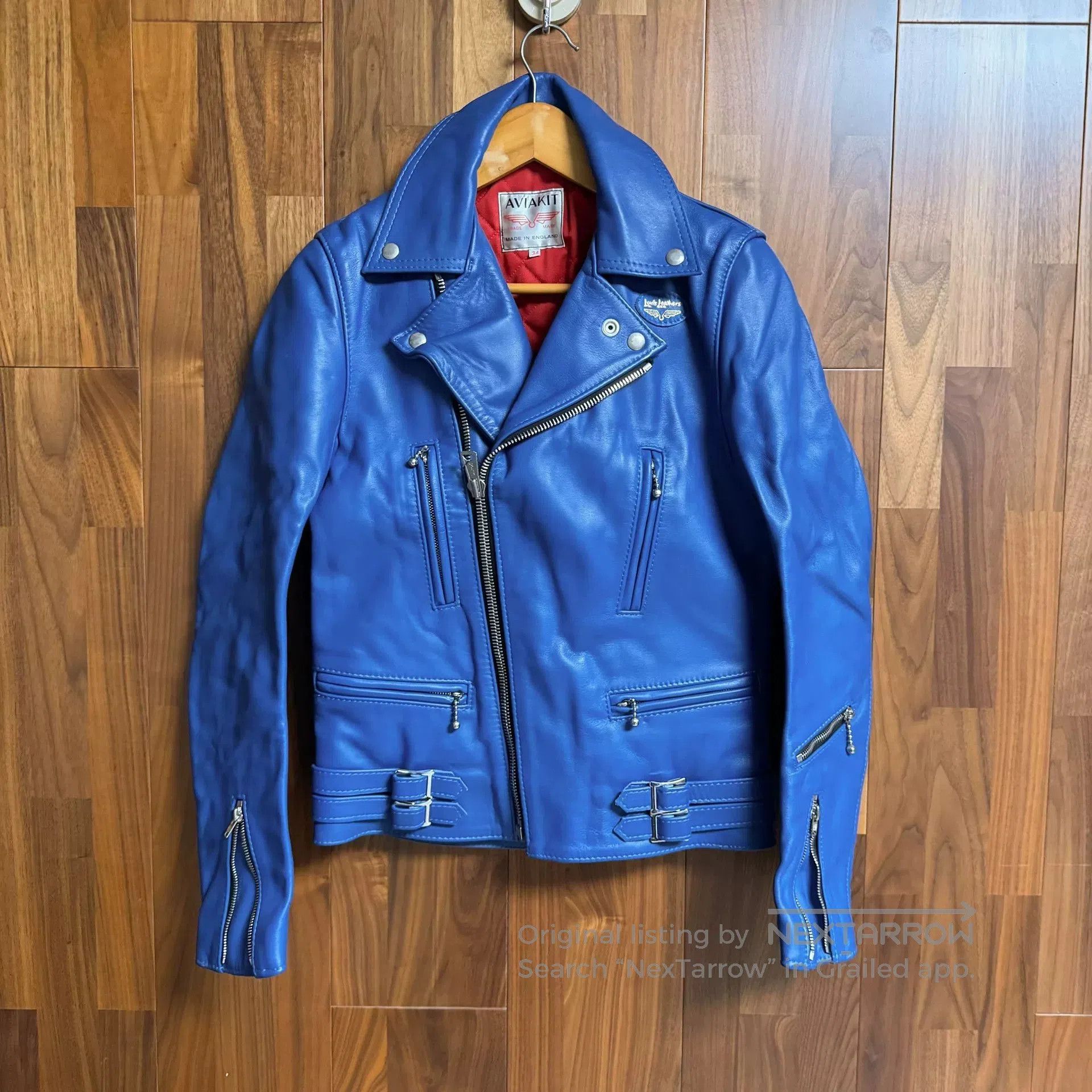 Lewis Leathers Lewis Leathers 391T Blue Leather Jacket. Size US M / EU 48-50 / 2 - 5 Thumbnail