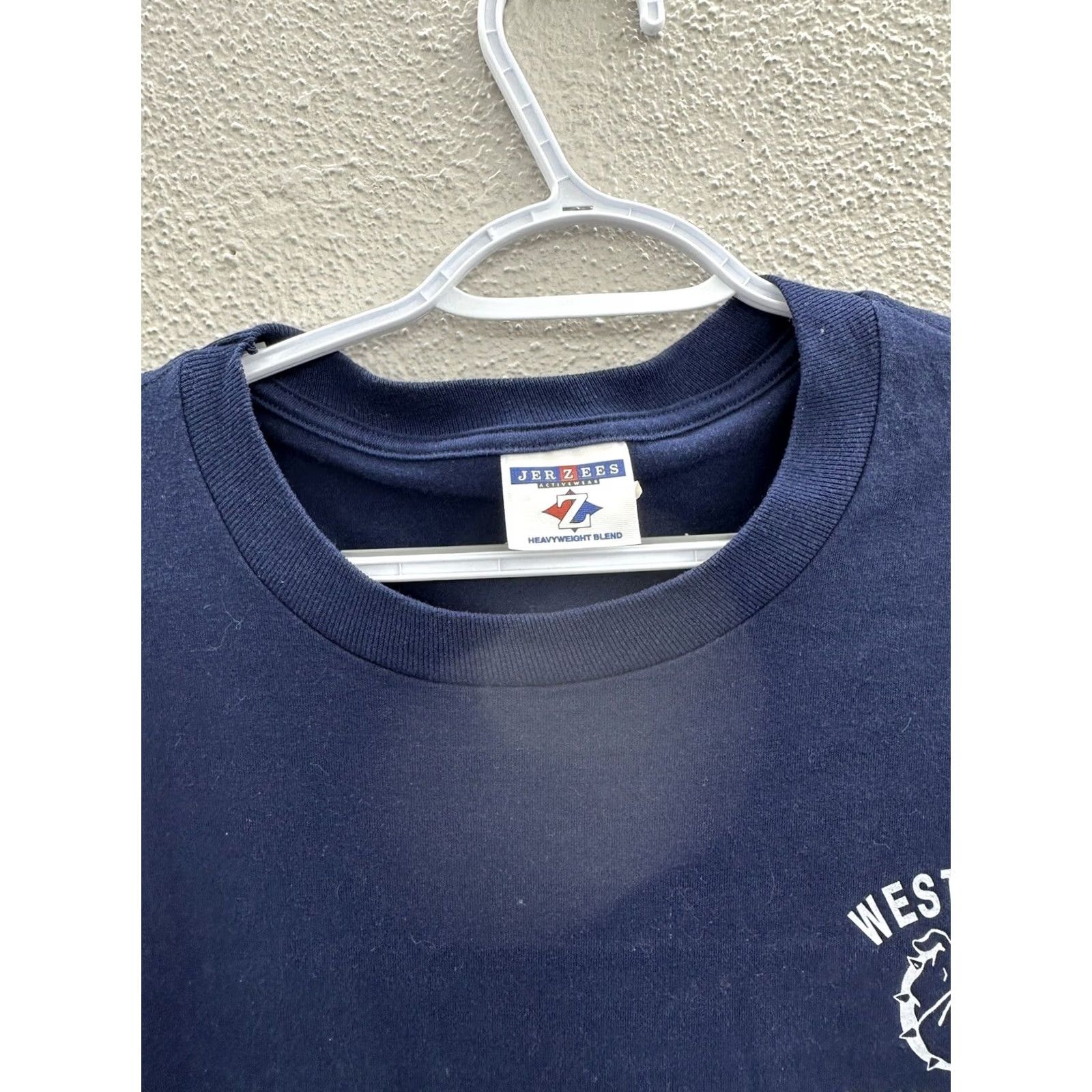 Jerzees VINTAGE Unisex? No. Unisex Jerzees Shirt 2X Navy Blue West York Bulldogs Band Graphic T-Shirt Men? Women? Size US XXL / EU 58 / 5 - 3 Thumbnail