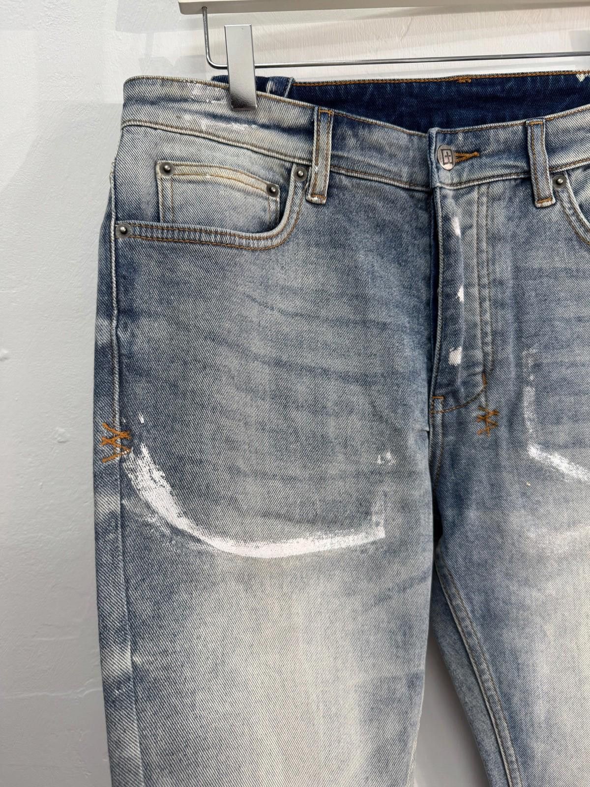 Ksubi new Ksubi mens denim jeans chitch silver paint blue 32 Size US 32 / EU 48 - 4 Thumbnail