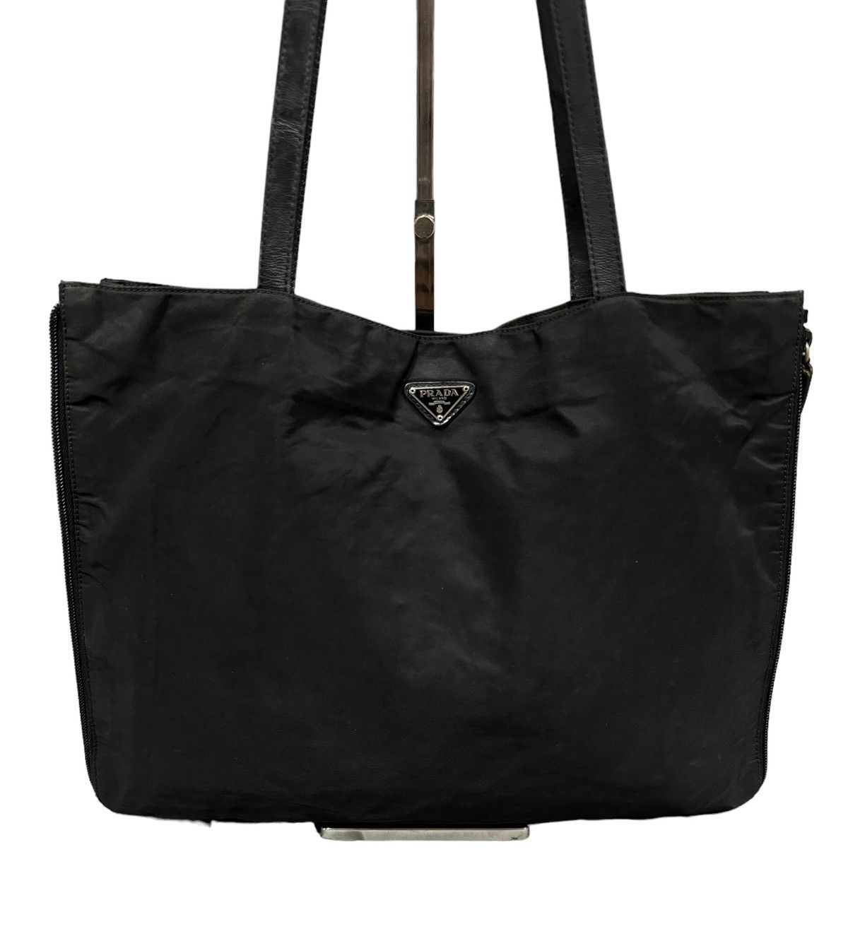 Prada Authentic🔥Prada Tessuto City Top Tote Zipper Expand Bag Size ONE SIZE - 3 Thumbnail