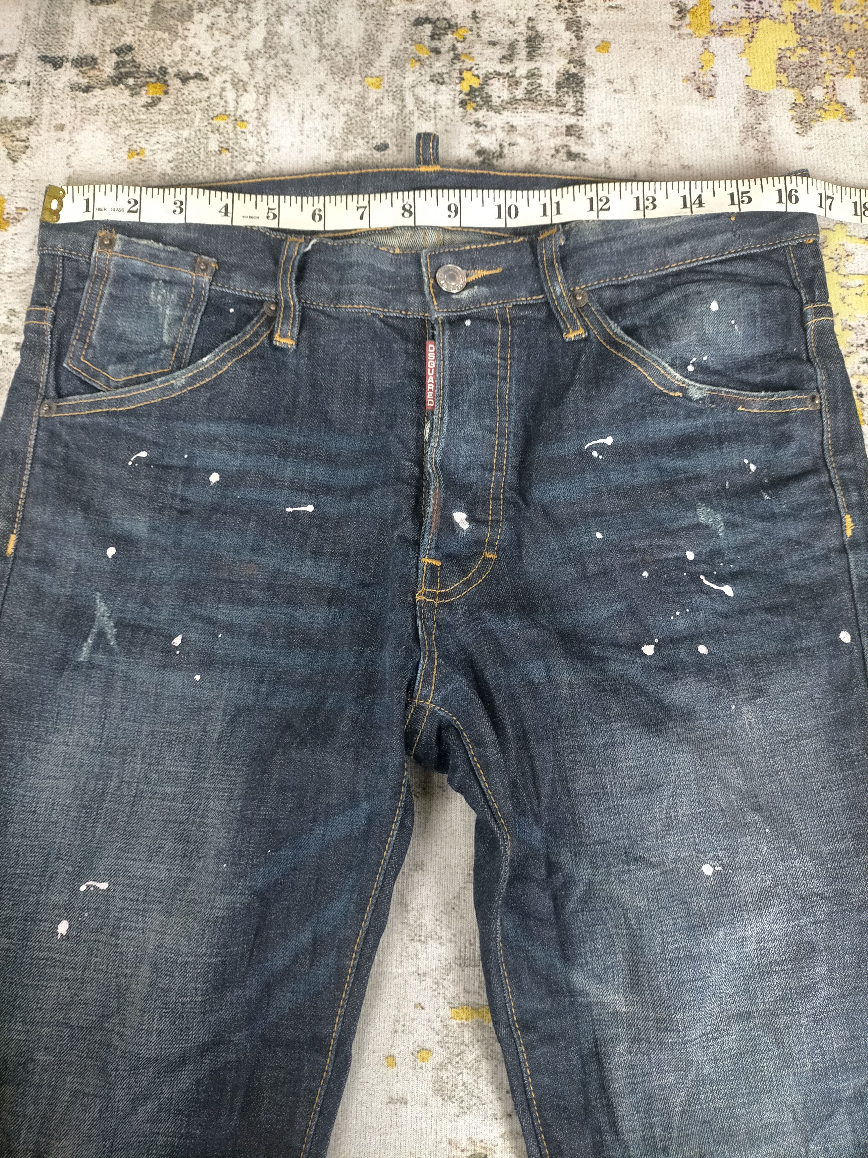 Dsquared2 🔥 Like New Dsquared2 Splatter Distressed Jeans Size US 33 - 9 Thumbnail