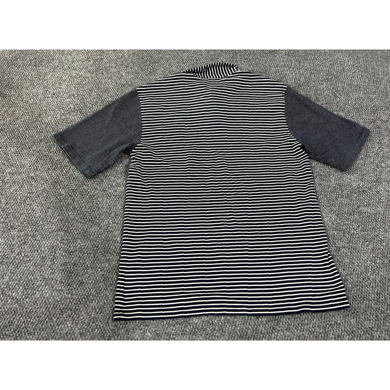Vintage Le Jean de Marithé + François Girbaud Polo Shirt Mens 2XL Blue Striped Cotton Shirt Size US XXL / EU 58 / 5 - 6 Thumbnail