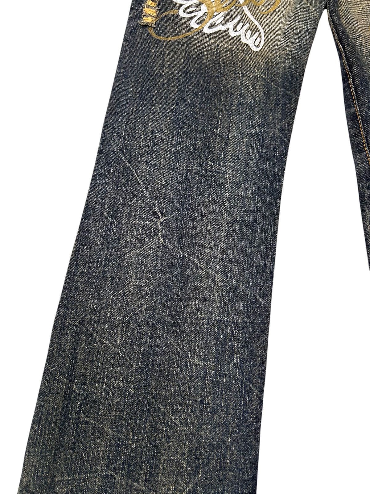 Japanese Brand × Vintage 💥Vintage K.U.I Japanese Denim Mud Wash Distressed Jeans Size US 32 / EU 48 - 11 Thumbnail