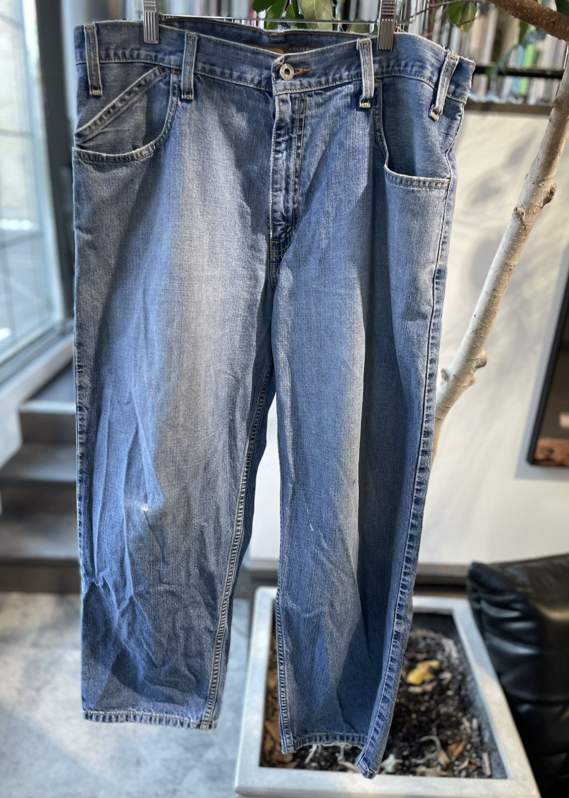 Levi's Vintage Clothing Vintage Y2K Levi's Silver Tab Wide-Leg Jeans Size US 36 / EU 52 - 3 Thumbnail