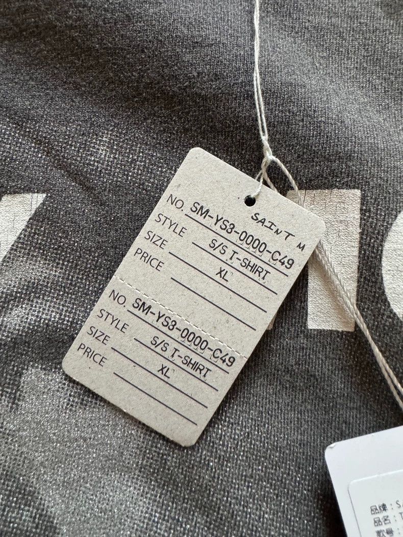 Saint Michael Saint Michael Letters like gray short sleeves Size US XL / EU 56 / 4 - 5 Thumbnail