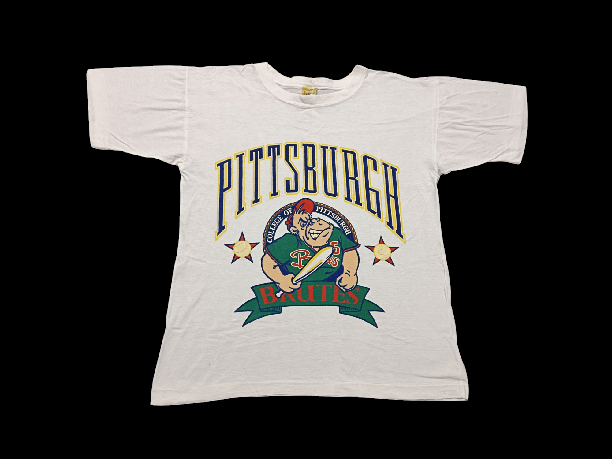 MLB × NFL × Vintage Vintage Pittsburgh Brutes College Baseball Tshirt Size US M / EU 48-50 / 2 - 1 Thumbnail