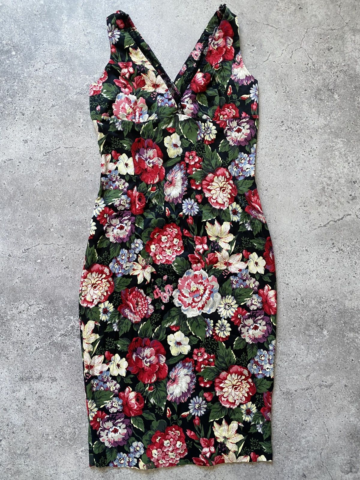 Dolce & Gabbana Vintage Dolce & Gabbana Floral Dress Authentic Y2K Luxury Size M / US 6-8 / IT 42-44 - 1 Thumbnail