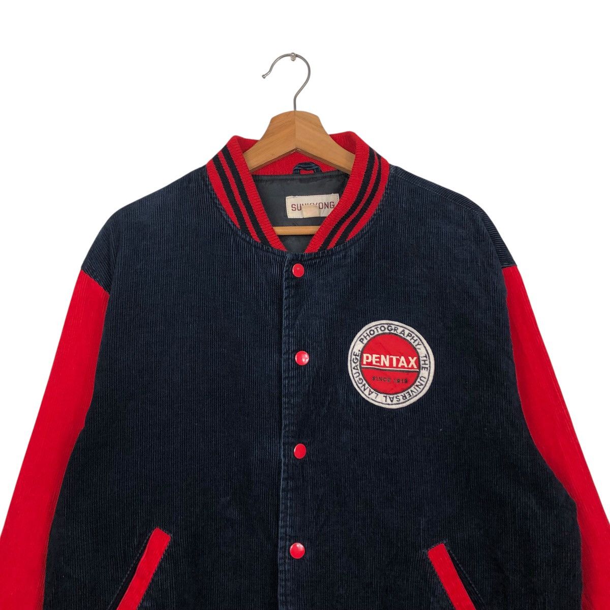 Japanese Brand 📌Vintage Bomber Jacket Pentax Big Logo Hysteric Glamour Size US L / EU 52-54 / 3 - 4 Thumbnail